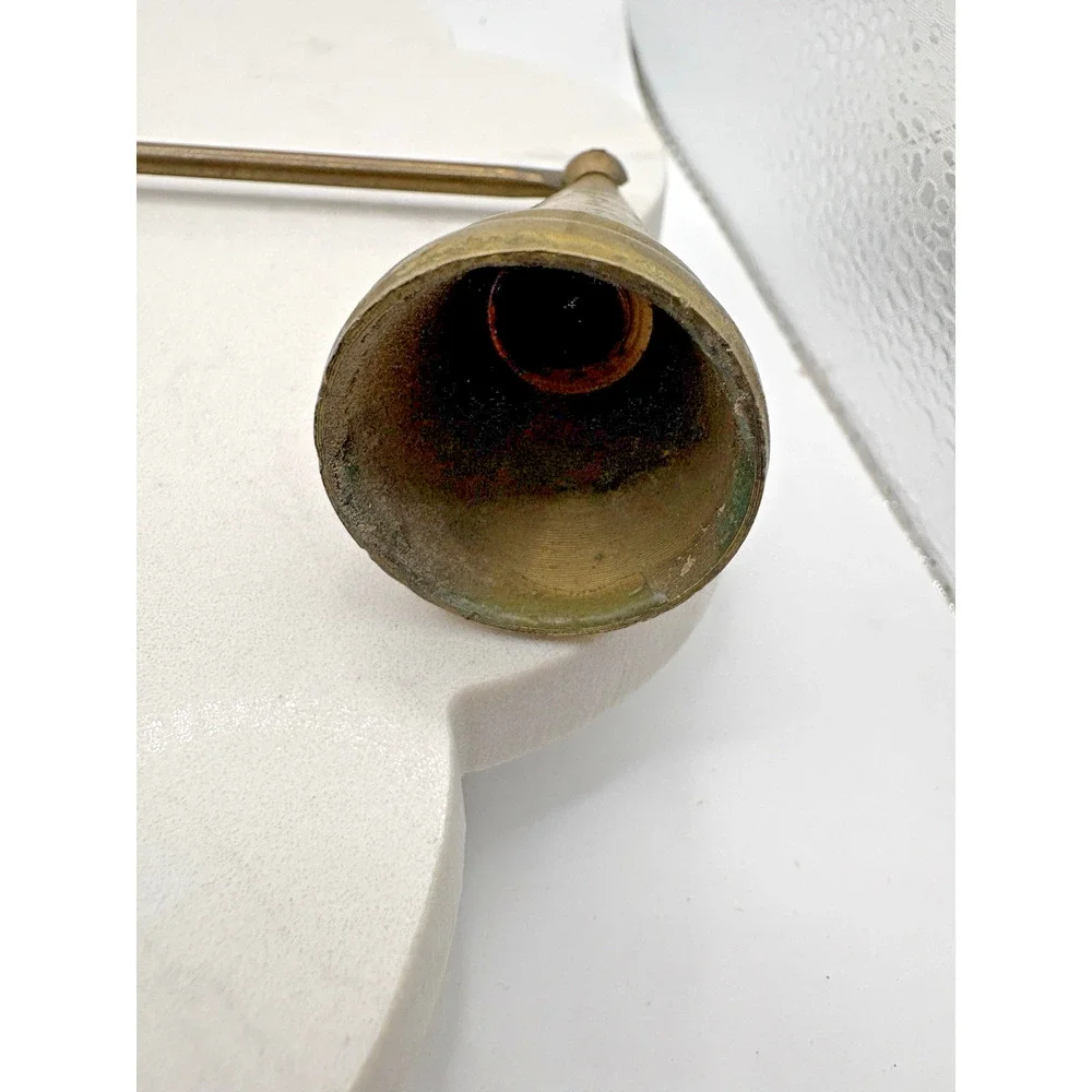 Brass Candle Snuffer Hinged Cone Snuff 2.5